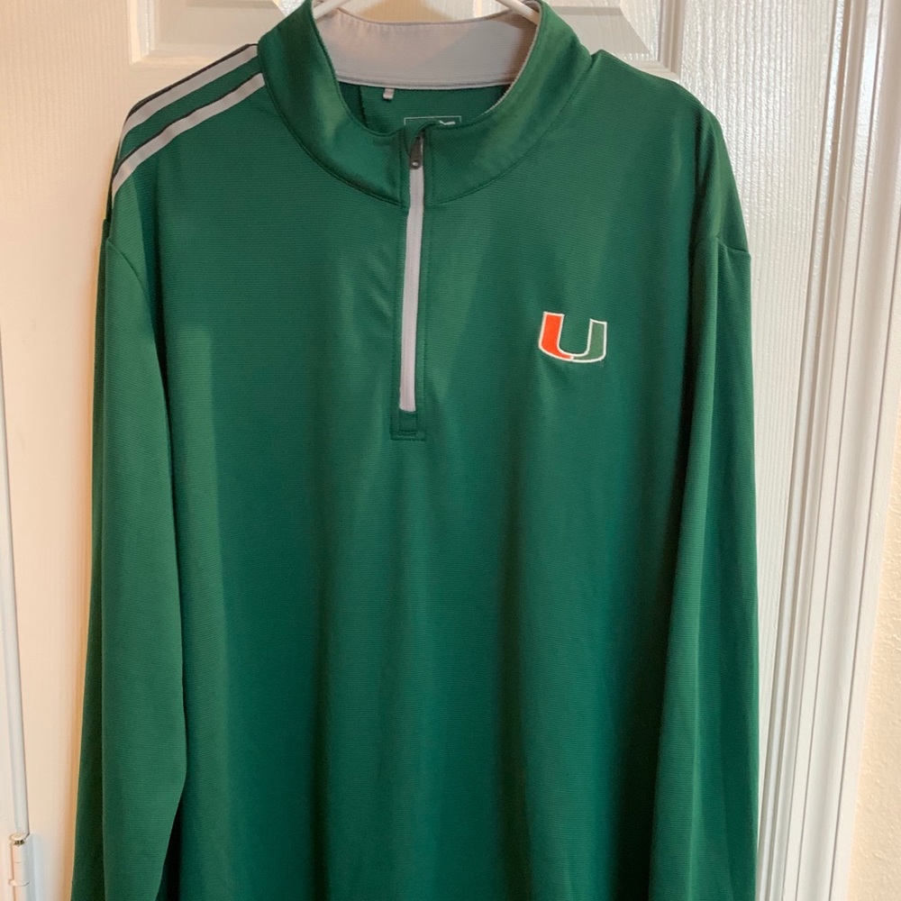 University of Miami 1/2 | 1/4 Zip Windbreaker